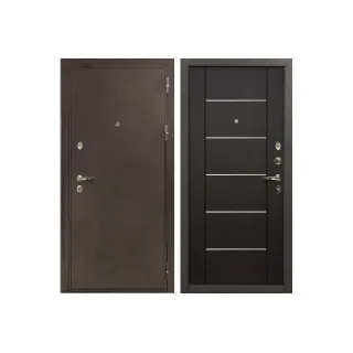 Входная металлическая дверь Лекс 5А Цезарь Молдинг Венге (панель №24)