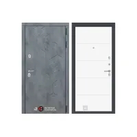 Входная дверь Лабиринт Бетон 13 (цвет Белый софт)